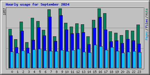 Hourly usage for September 2024