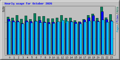 Hourly usage for October 2026